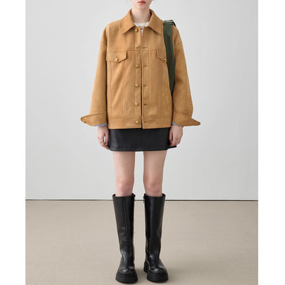 Urban Chic Oversize Süet Mevsimlik Kaban