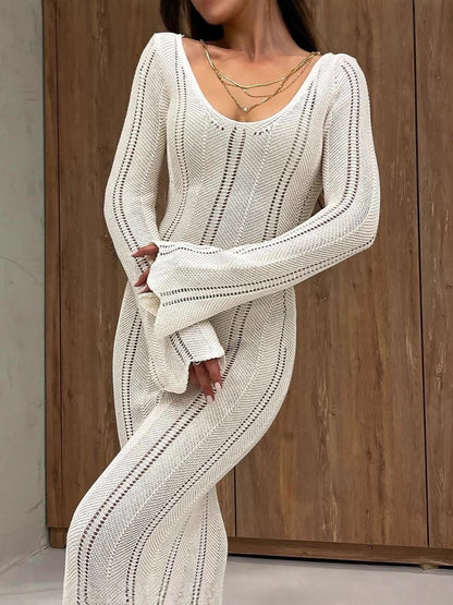 Pareo z falbanką i wycięciem