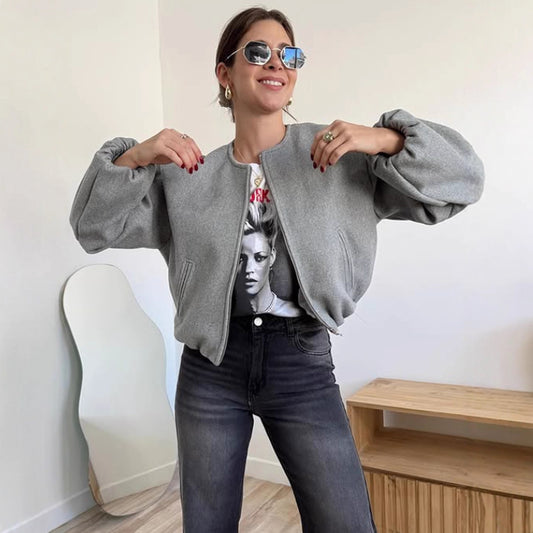 Coralie Yuvarlak Yaka Modern Mont