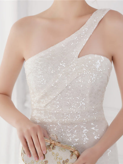 Tiffany Tek Omuzlu Maxi Elbisesi