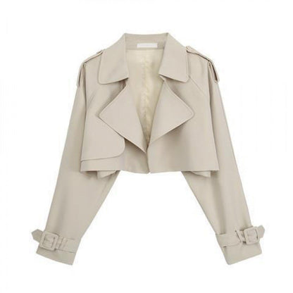 Minimal Kısa Trençkot