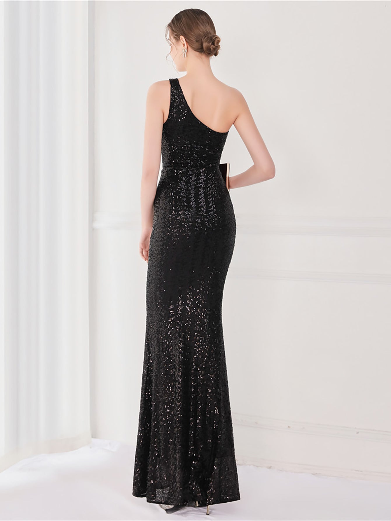 Tiffany Tek Omuzlu Maxi Elbisesi