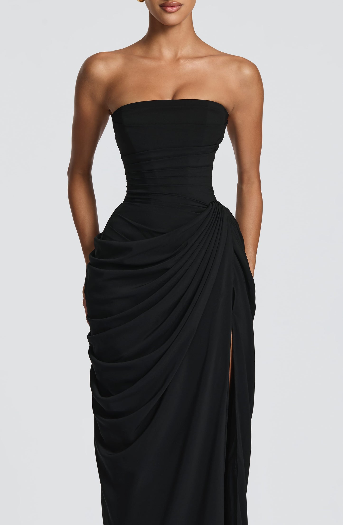Cyra Maxi Elbise - Siyah