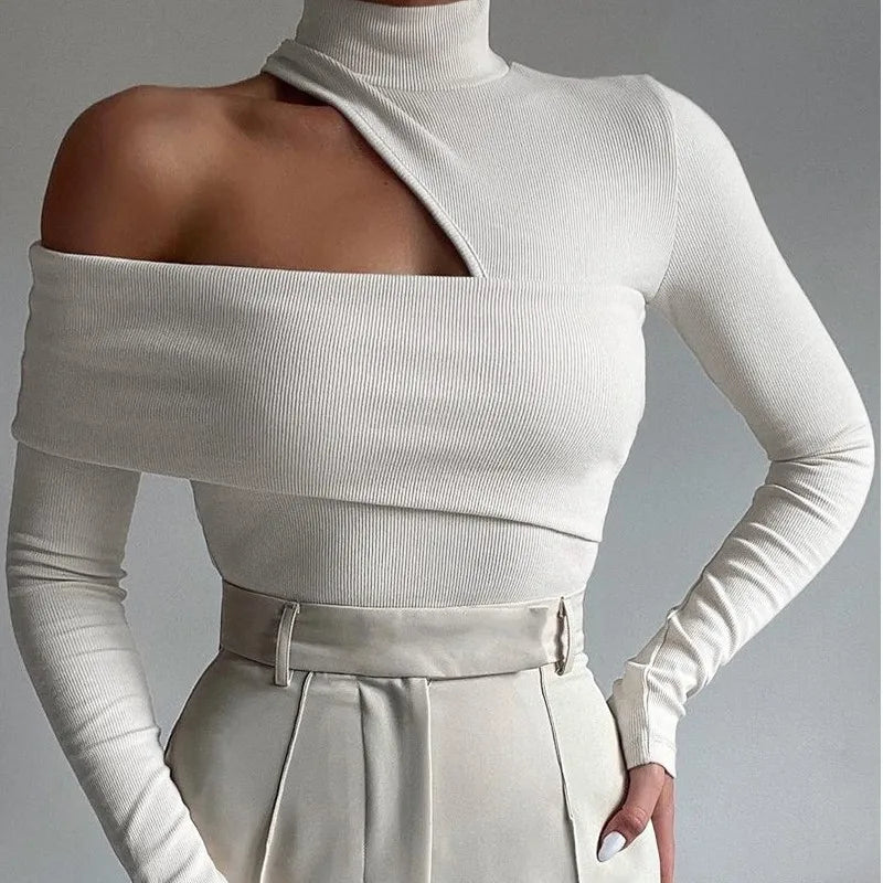 Lumi Balıkçı Yaka Omuz Detay Triko Üst