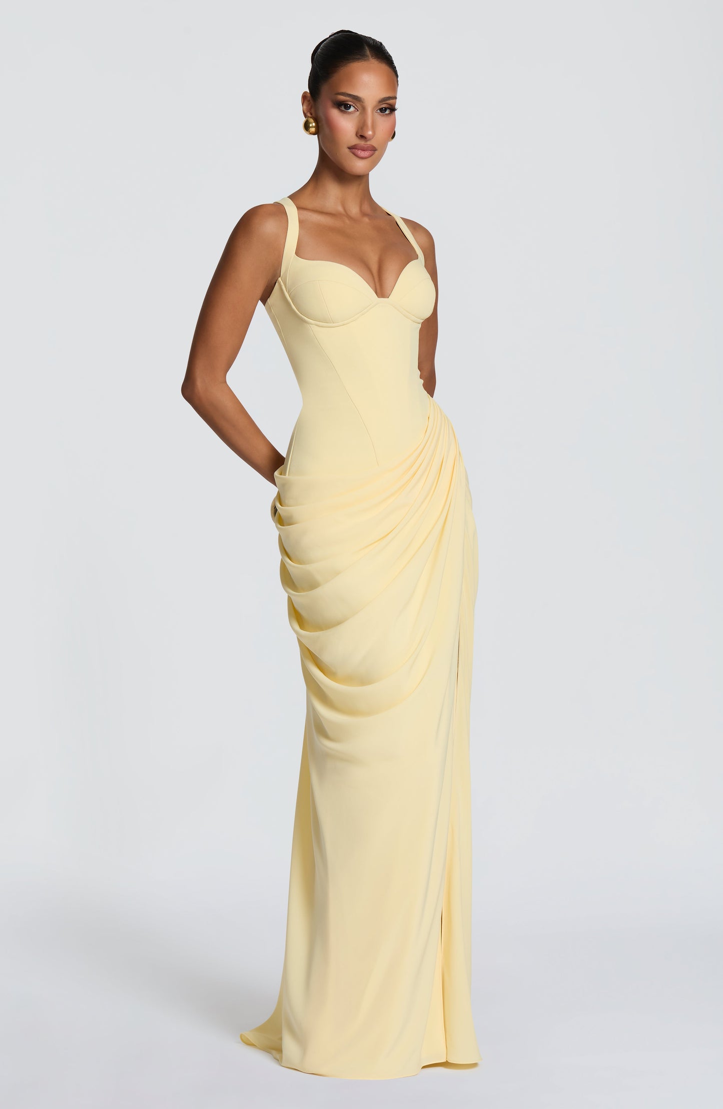Elara Maxi Elbise - Limon
