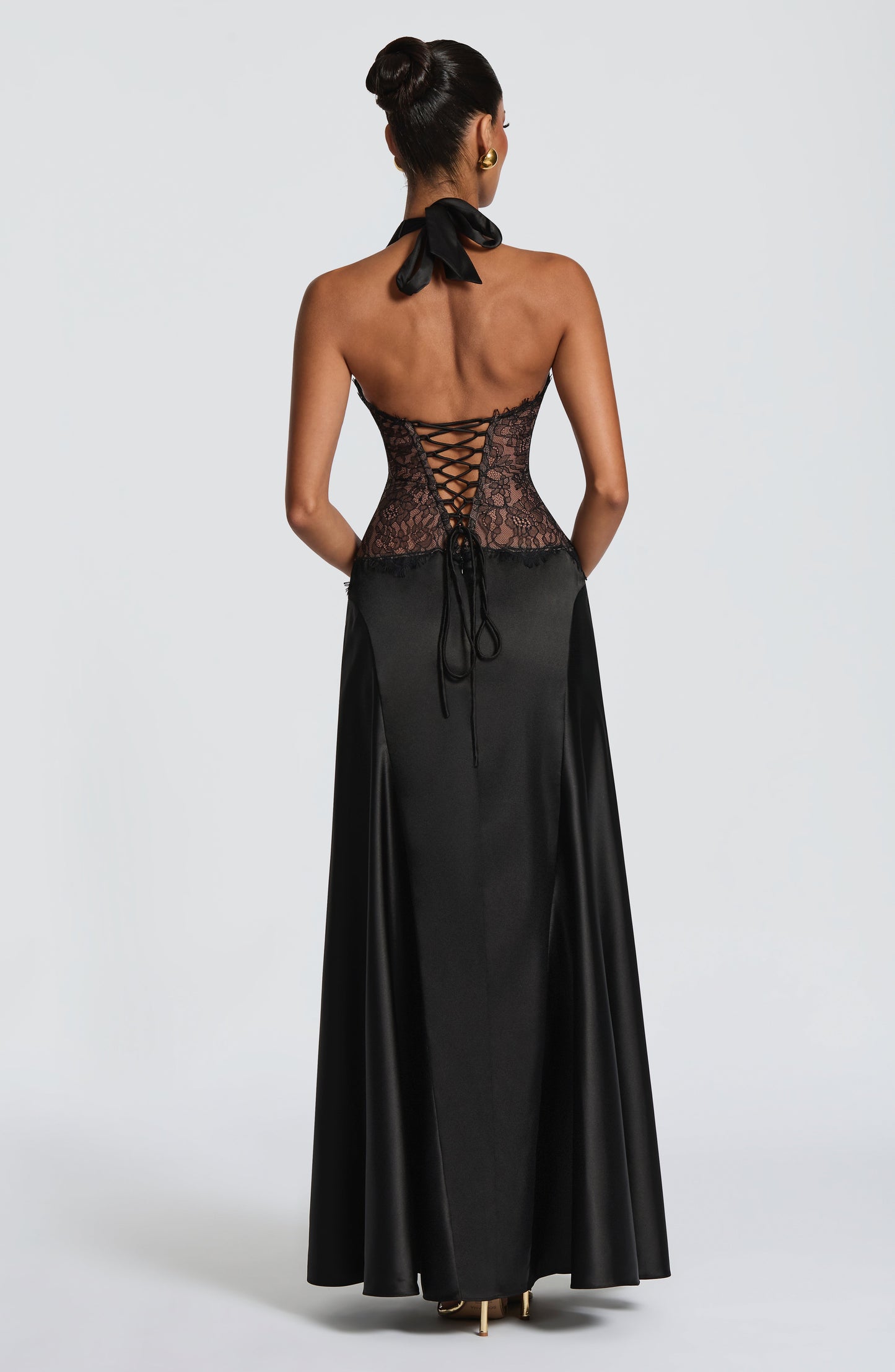 Virella Maxi Elbise - Siyah