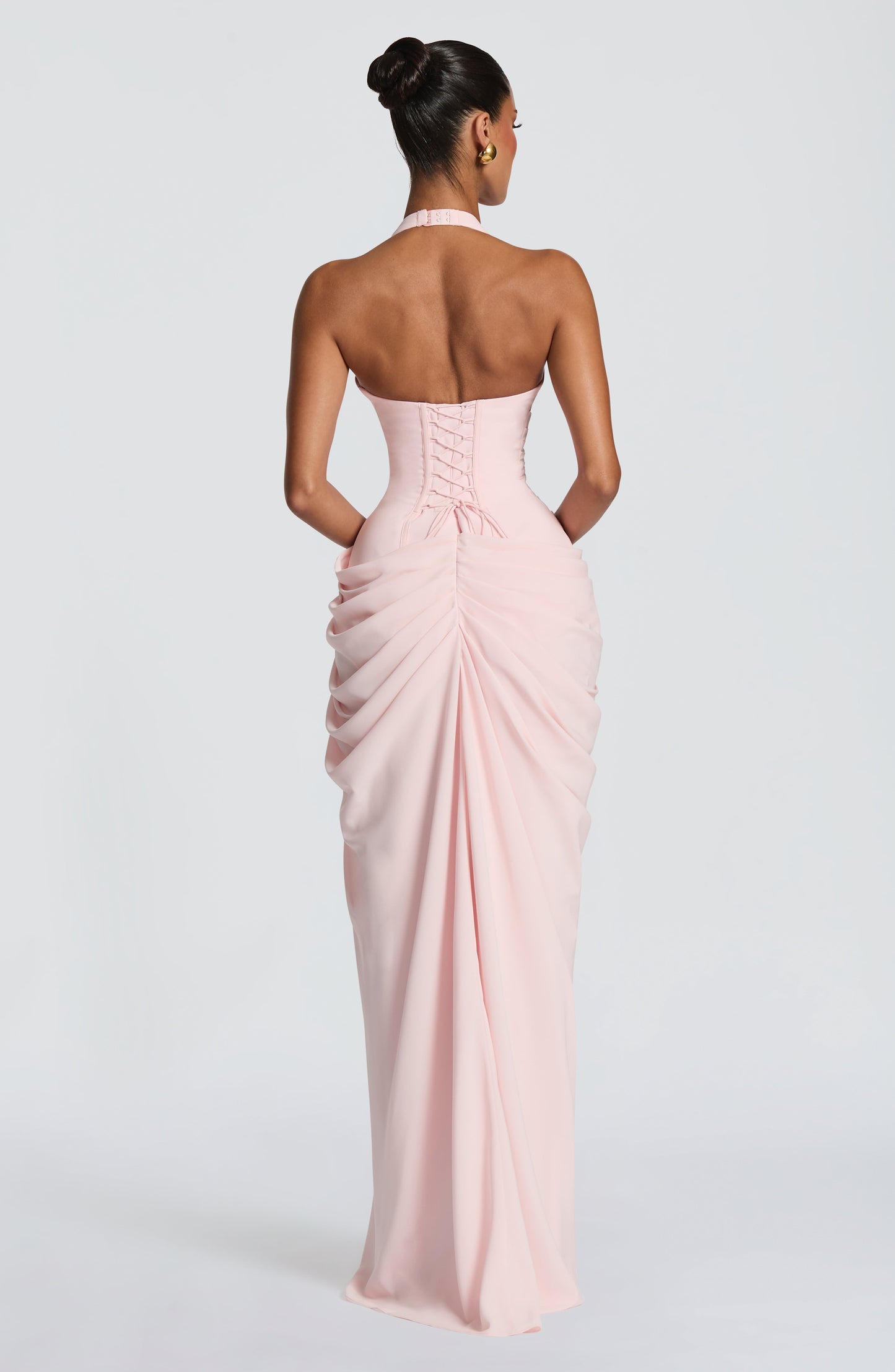 Minette Maxi Elbise - Pembe