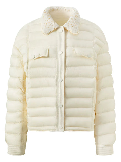 Damski sweter bawełniany z długim rękawem i dekoltem w serek, dopasowany do sylwetki