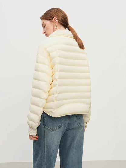 Damski sweter bawełniany z długim rękawem i dekoltem w serek, dopasowany do sylwetki