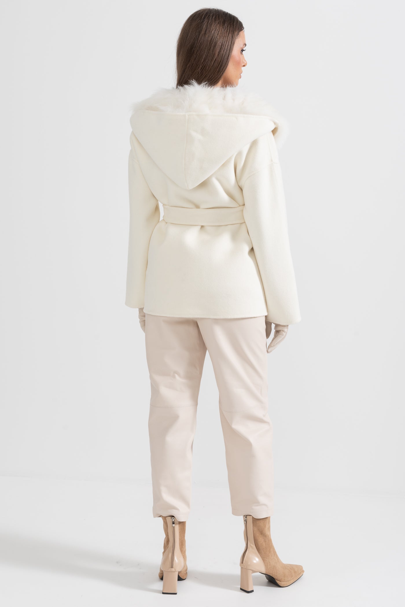 Oversize Kapüşonlu Kaban