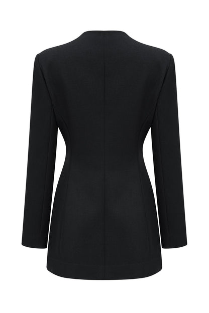 Sukienka mini z kwadratowym dekoltem Hedy