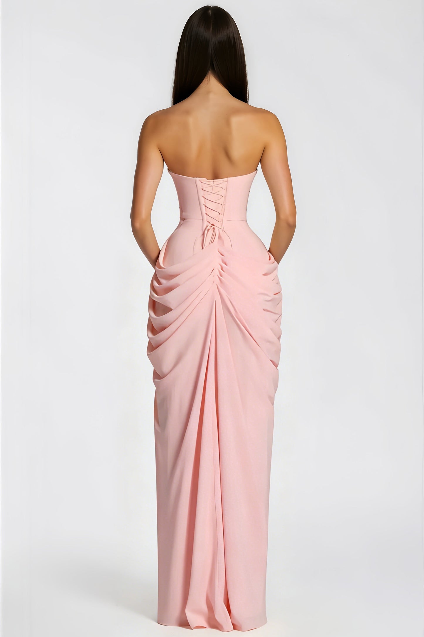 Cyra Maxi Elbise - Pembe