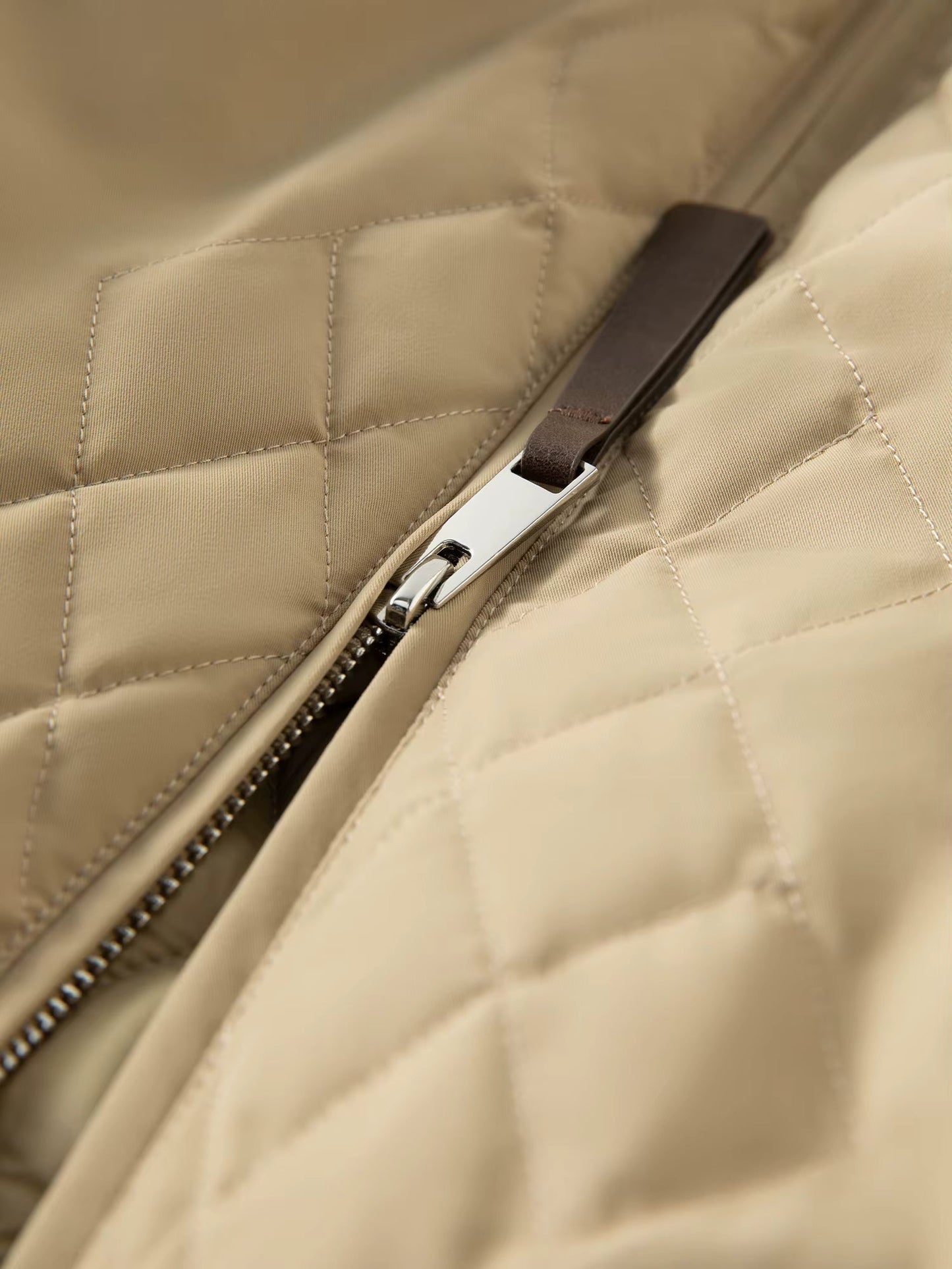 Ekose Panelli Kısa Mont