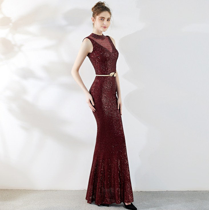 Fiona Fishtail Maxi Abiye Elbise