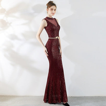 Fiona Fishtail Maxi Abiye Elbise