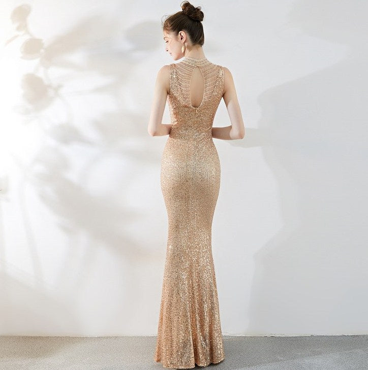 Fiona Fishtail Maxi Abiye Elbise