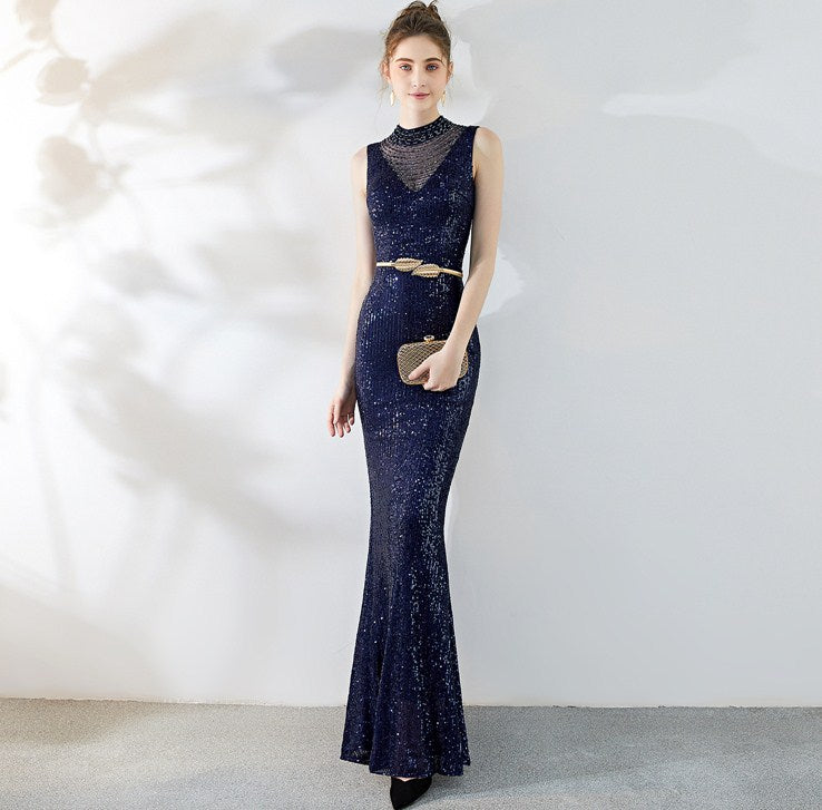 Fiona Fishtail Maxi Abiye Elbise