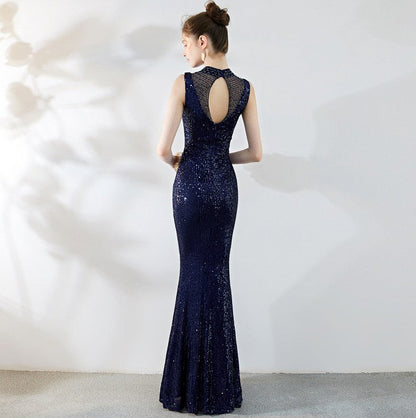 Fiona Fishtail Maxi Abiye Elbise
