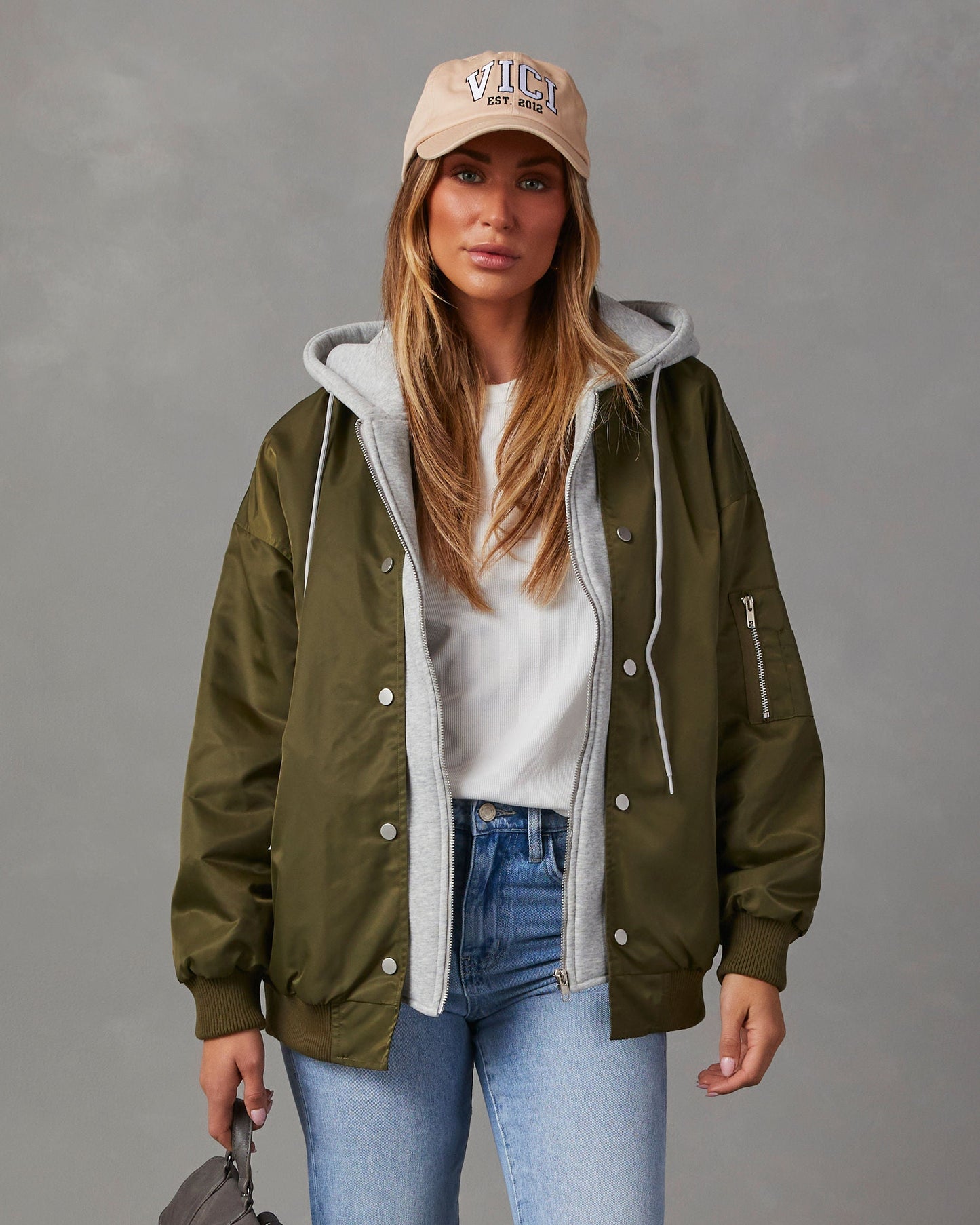 Campus Oversized Hooded Bomber Mont