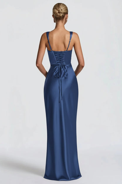Calanthe Maxi Elbise-Yırtmaçlı