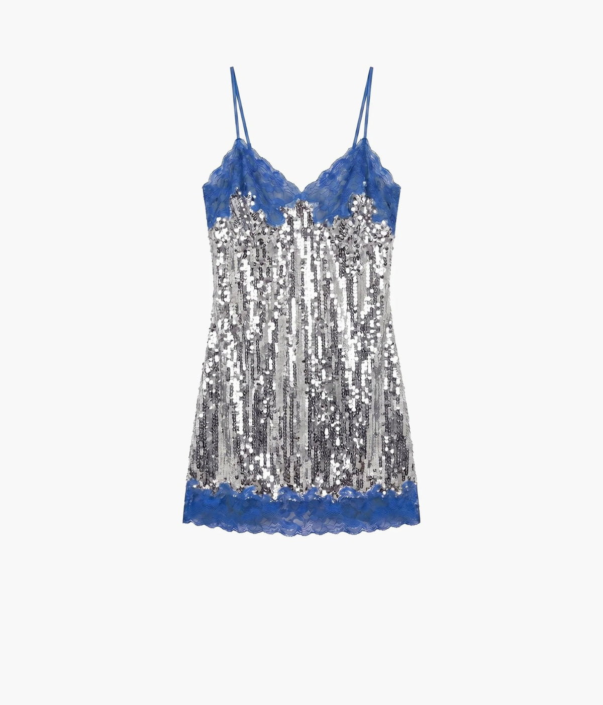 Melrose Mini Elbise - Mavi