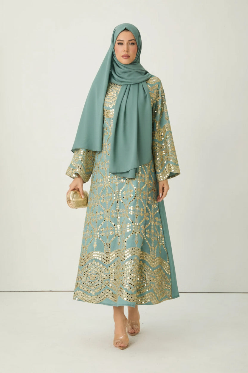 Elenora Mini Elbise - Mavi