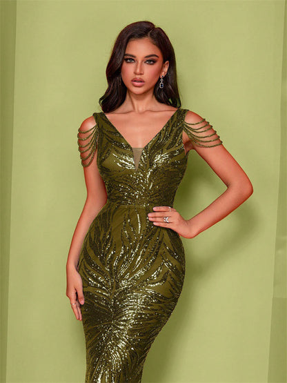 Sylvie Zincirli Denizkızı Maxi Elbise