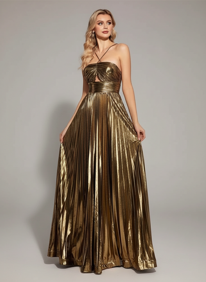 Thyra Sırtı Açık Maxi Elbise