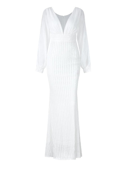 Elen Denizkızı Kesim Maxi Elbisesi