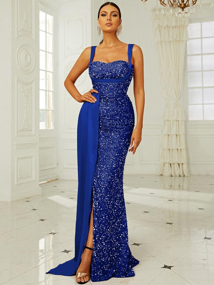 Winslet Şerit Korseli Maxi Elbise