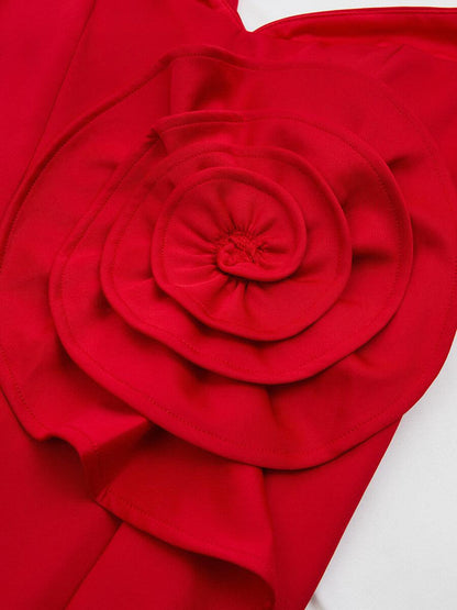 Iskra Fırfırlı Abiye Maxi Elbise