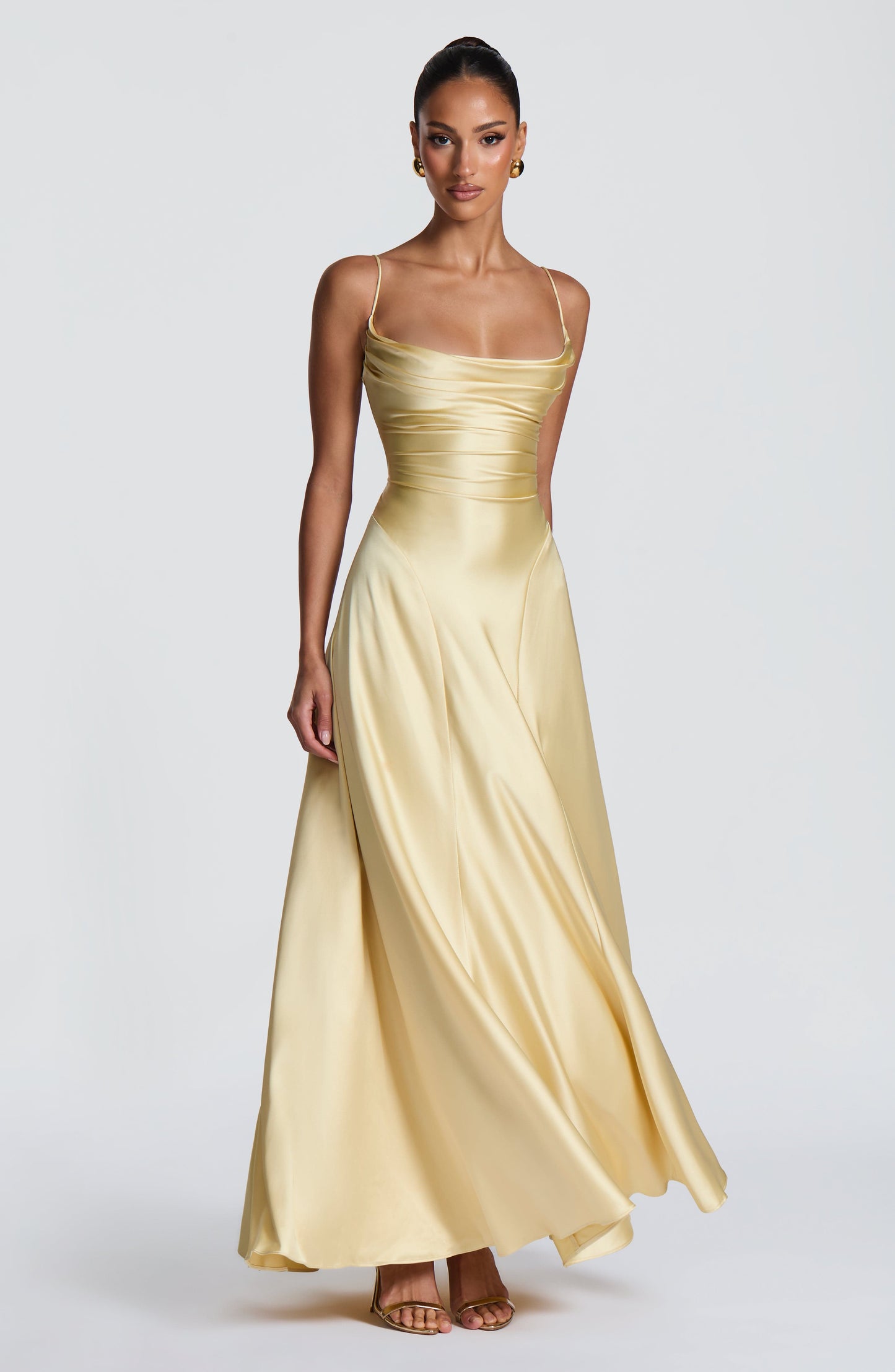 Adelina Maxi Elbise - Limon
