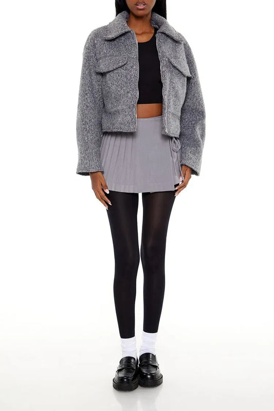 Polo Yaka Kısa Kaban