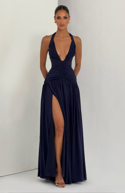 Amaris Maxi Elbise - Lacivert