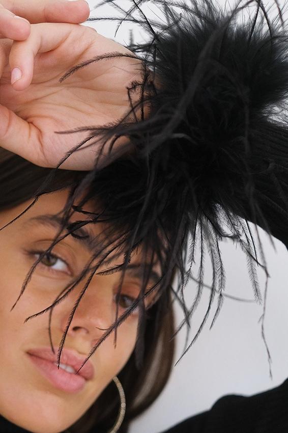 Apphia Tüylü Balıkçı Yaka Kazak