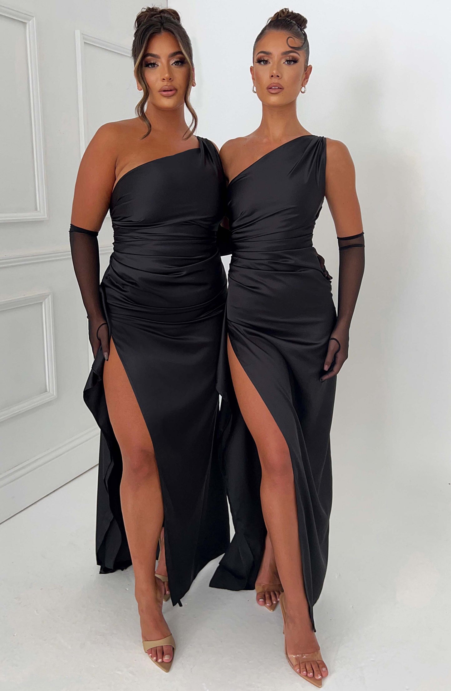 Ariel Maxi Elbise - Siyah