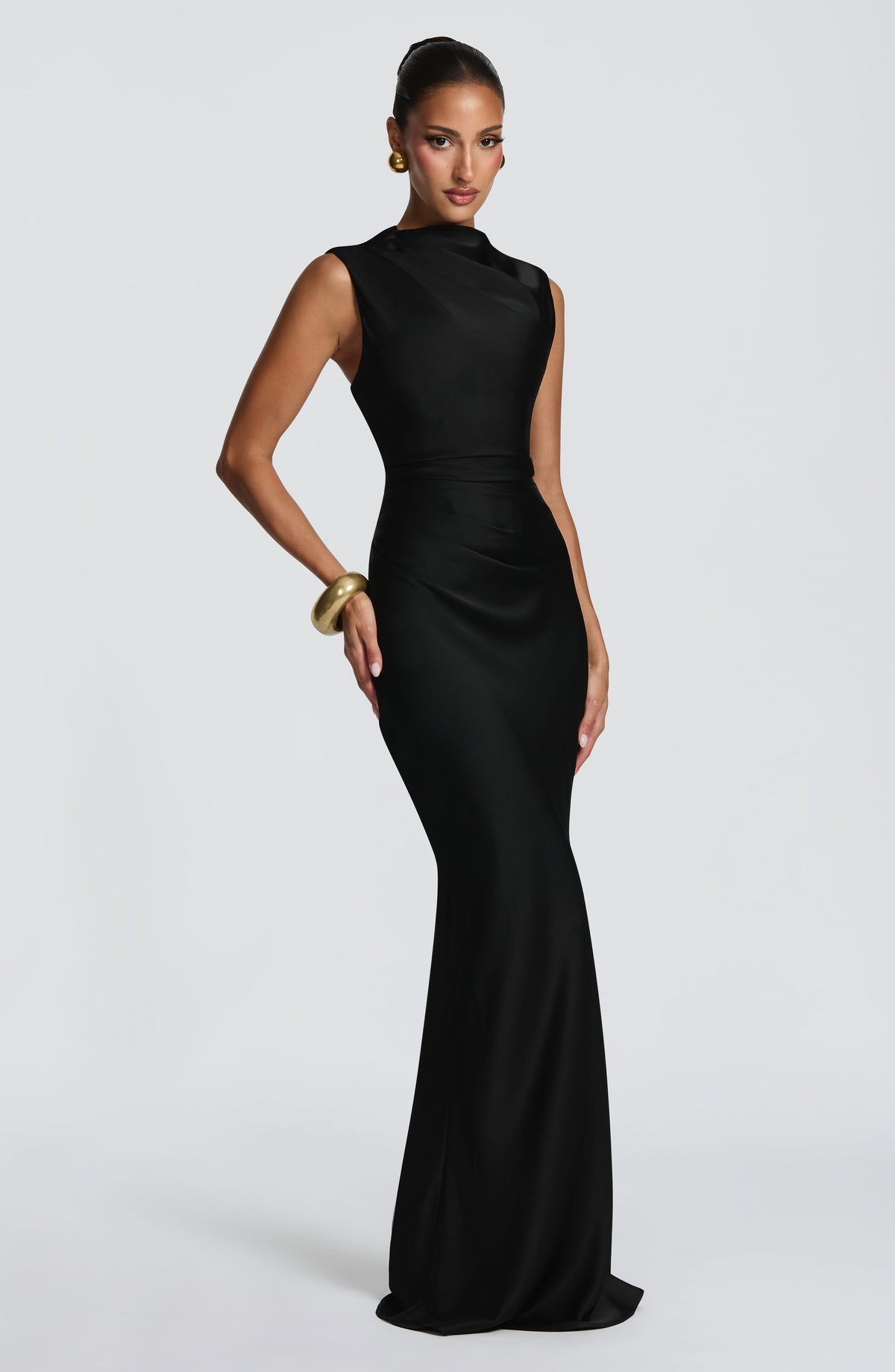Avielle Maxi Elbise - Siyah