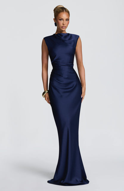Avielle Maxi Elbise - Lacivert