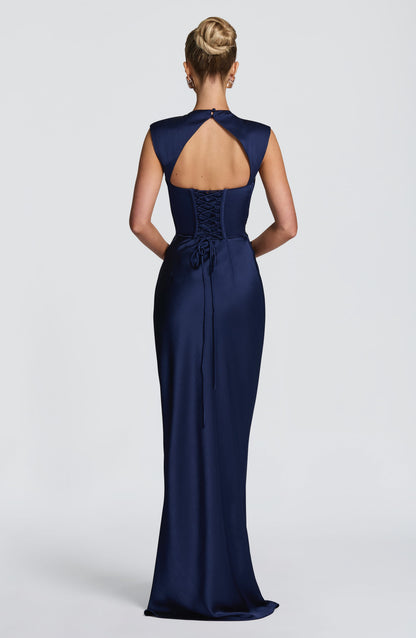 Avielle Maxi Elbise - Lacivert