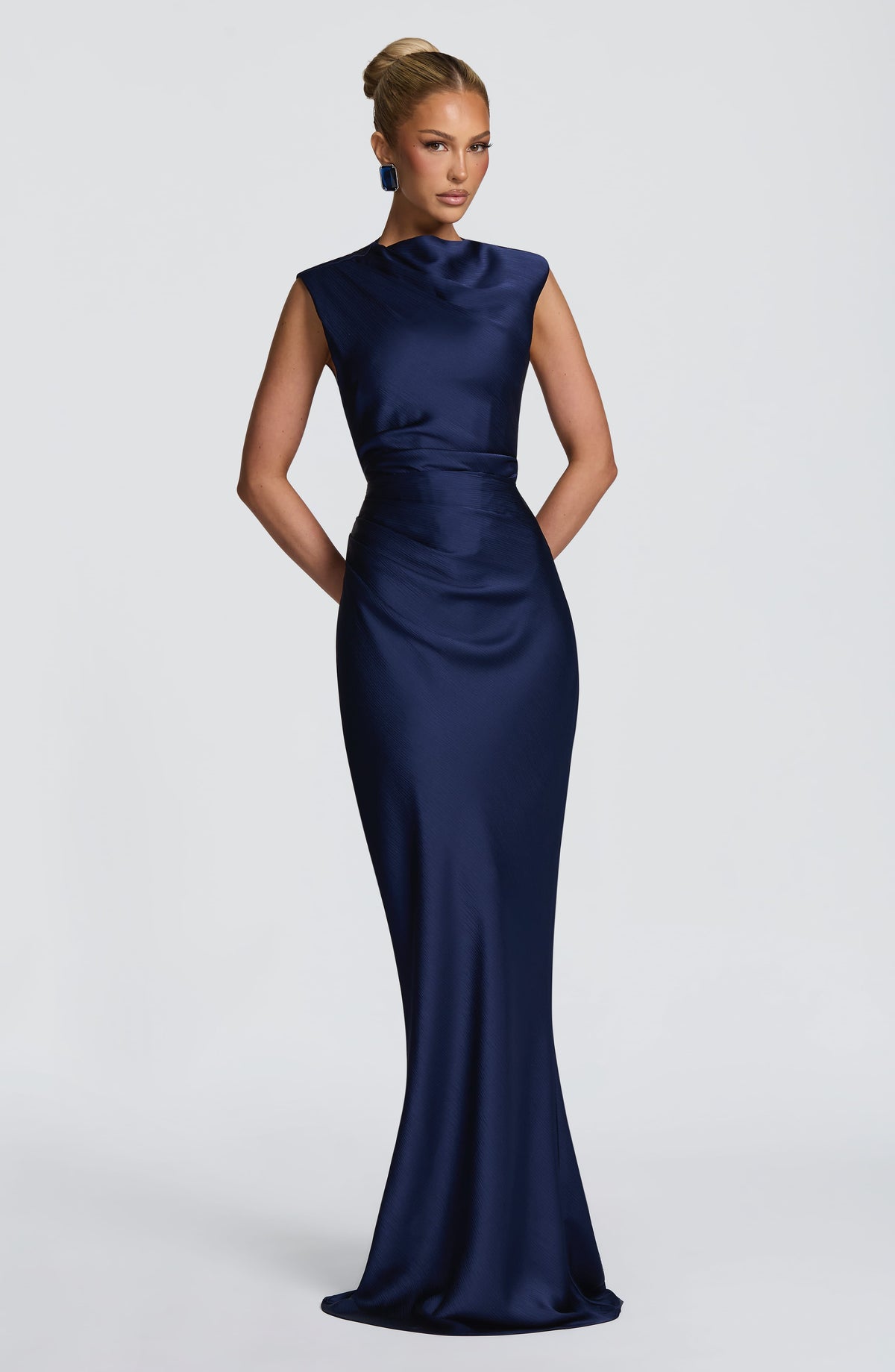 Avielle Maxi Elbise - Lacivert