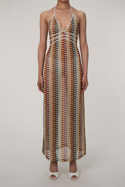 Boho Chevron Kroşe Plaj Tatil Pareo
