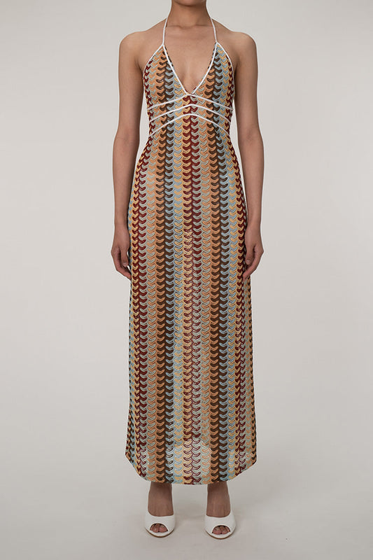 Boho Chevron Kroşe Plaj Tatil Pareo