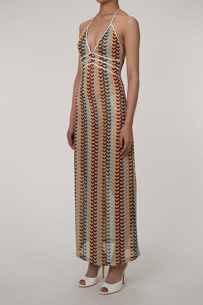Boho Chevron Kroşe Plaj Tatil Pareo