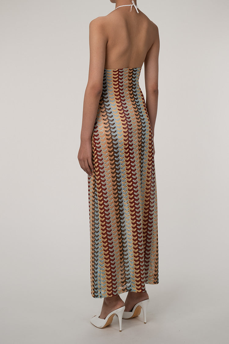 Boho Chevron Kroşe Plaj Tatil Pareo