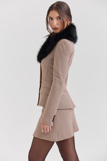 Buckingham Puppytooth Check Kum Saati Ceket