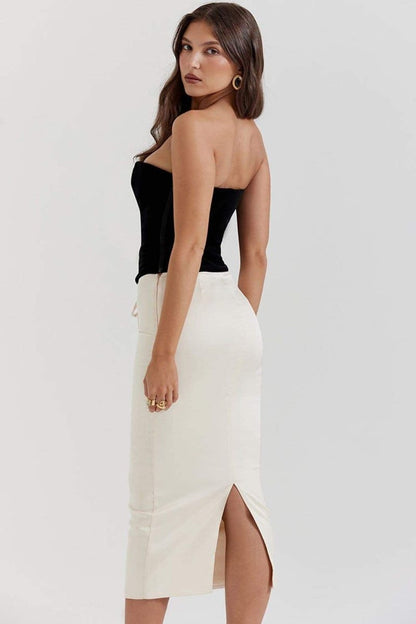 Celeste Bağcıklı Korse Maxi Takımı