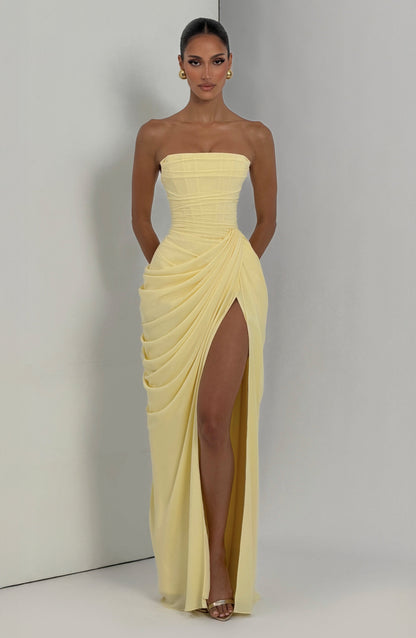 Cyra Maxi Elbise - Limon