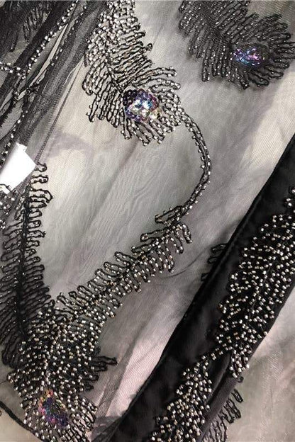 Bluzka z siateczki z koralikami Linnea