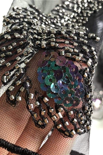 Bluzka z siateczki z koralikami Linnea