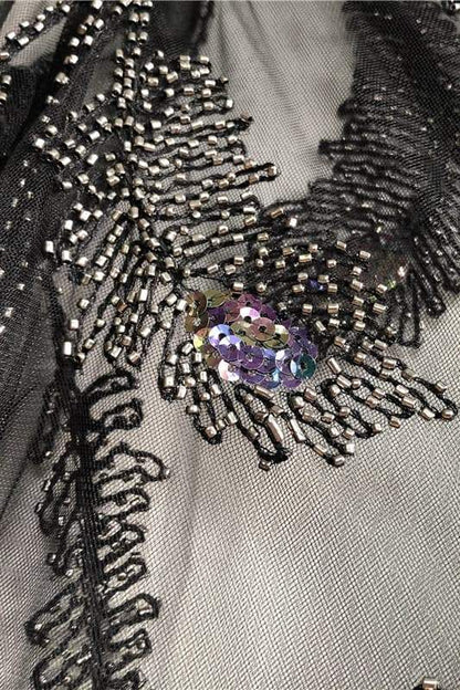 Bluzka z siateczki z koralikami Linnea